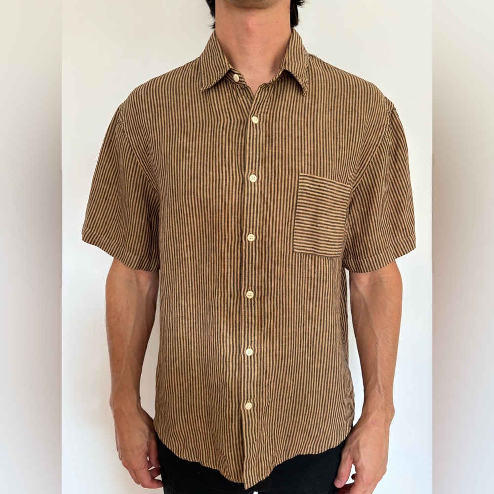 NWT Alex Crane Ola Shirt in Overdye Chai
